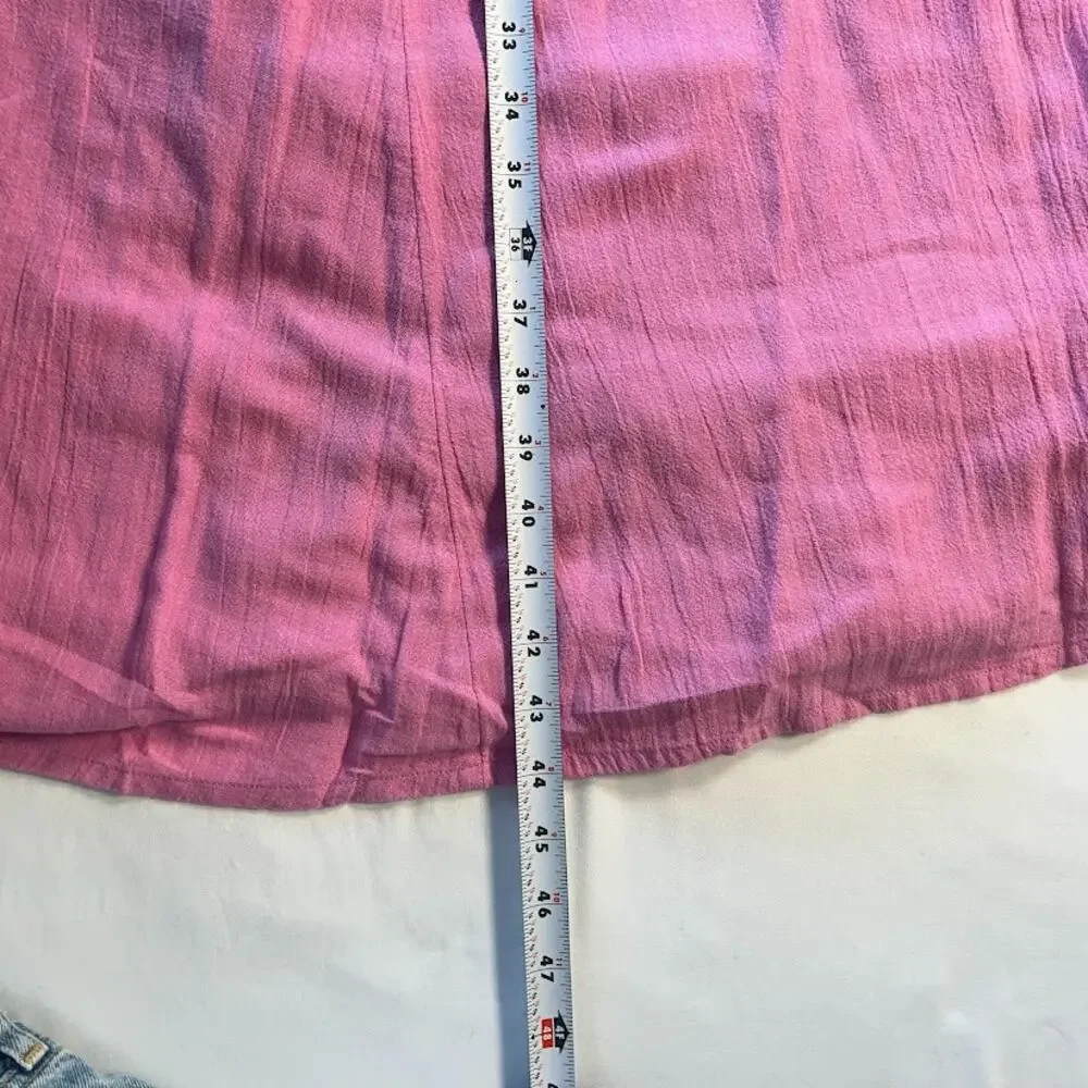 Free People Sparkling Moment Drop Waist Dress M Sugar Magnolia Pink Strapless